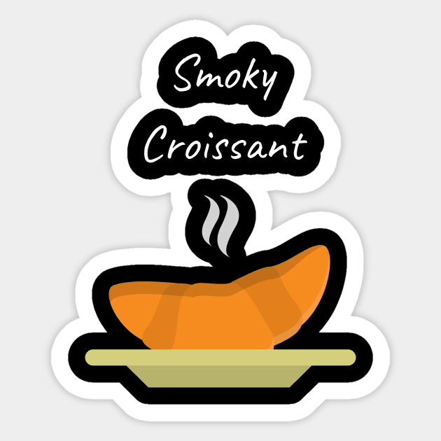 Smoky Croissant Sticker by Fredonfire